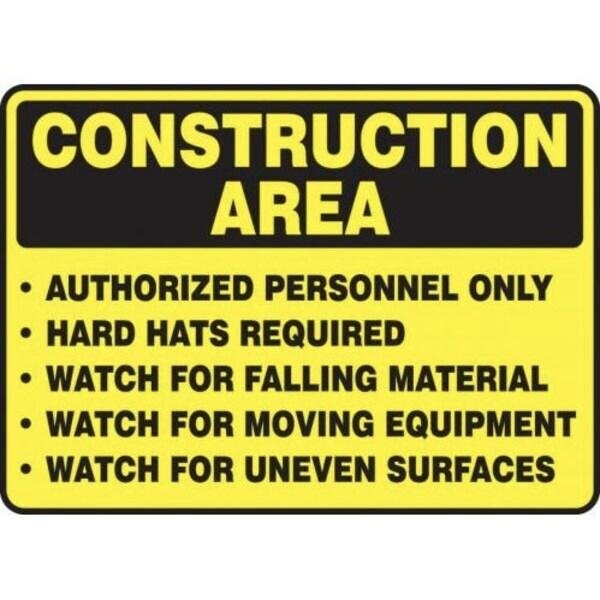 Accuform OSHA CONSTRUCTI ON AREA SAFETY SIGN MCRT505XP MCRT505XP - main